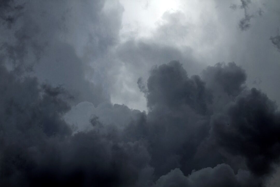 stormy night rain