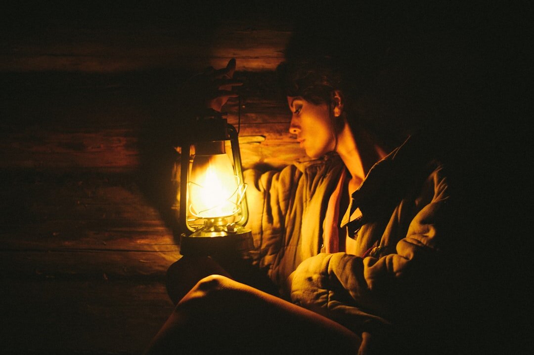 old man with lantern